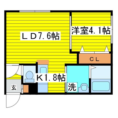 元町駅 徒歩5分 1階の物件間取画像